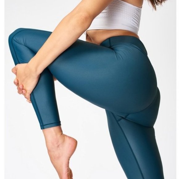 Sweaty Betty High Shine High Waist Full Length Leggings -Blue - M - NWOT - Picture 2 of 5